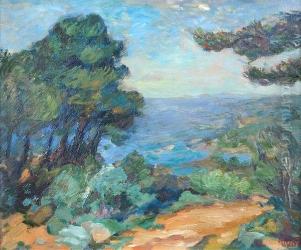 Skyros Oil Painting by Leigh Harrison Hunt