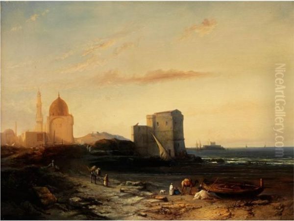 Orientalische Meeresbucht Oil Painting by Joseph Jacobs