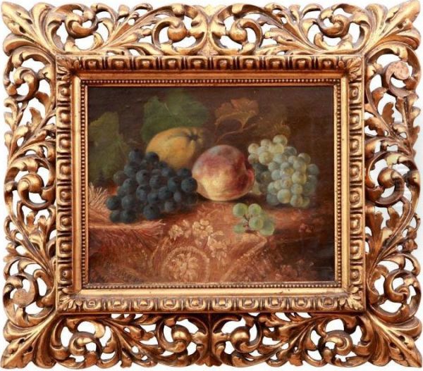 Still-life With Fruit Oil Painting by Bohumil Jaros