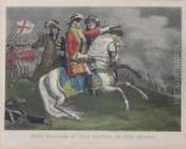 King William At The Battle Of The Boyne Oil Painting by Thomas Kelly