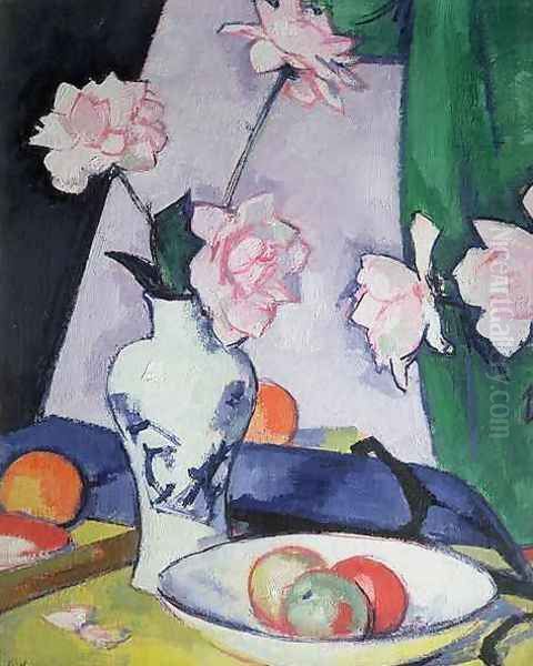 Flowers Oil Painting by Samuel John Peploe