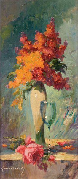 Bouquet De Fleurs Oil Painting by Laurence