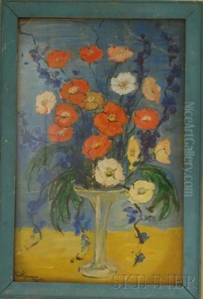 Floral Still Life Oil Painting by Dorothea Litzinger