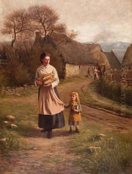 Mother & Child Oil Painting by William Murray Mackenzie