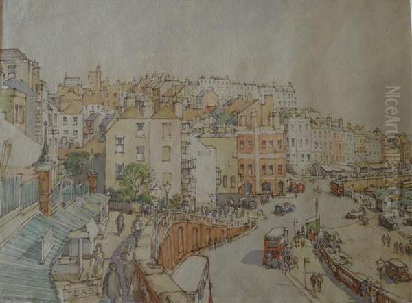 View Of Hastings Oil Painting by Sydney Maiden