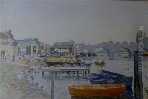 Kingston On Thames Oil Painting by Sydney Maiden