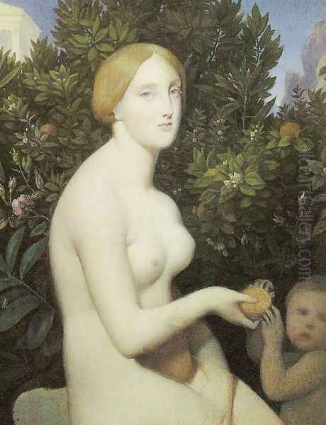 Venus at Paphos Oil Painting by Jean Auguste Dominique Ingres