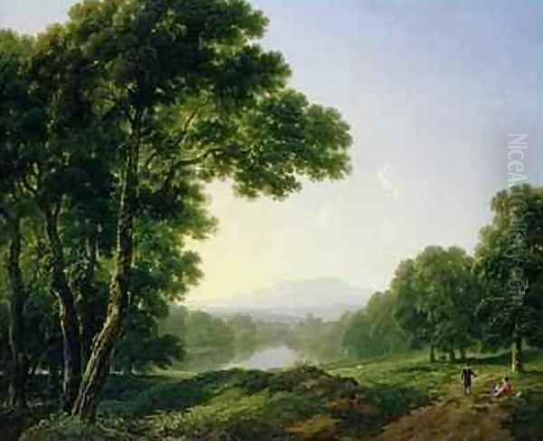 Lismore Castle Waterford Ireland Oil Painting by James Arthur O'Connor