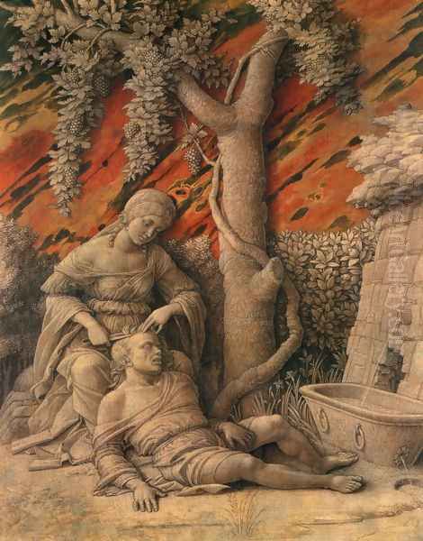 Samson and Delilah Oil Painting by Andrea Mantegna