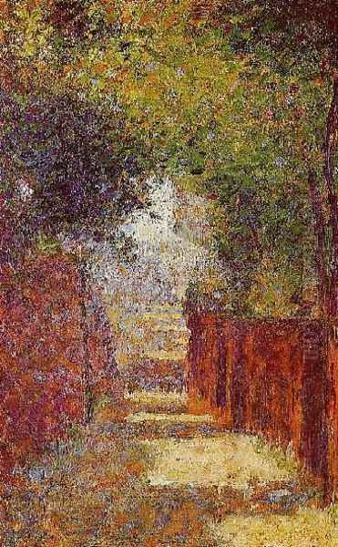 Rue Saint Vincent Montmartre In Spring Oil Painting by Georges Seurat