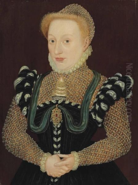 Portrait Of A Lady Oil Painting by Master Of The Countess Of Warwick