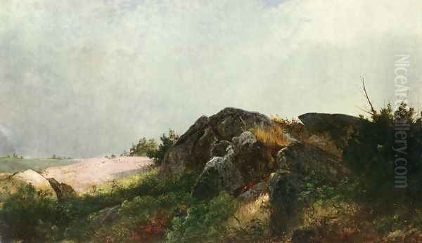 Clearing Off Oil Painting by John Frederick Kensett