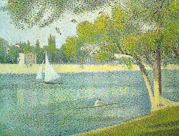 The Siene at la Grande Jatte 1888 Oil Painting by Georges Seurat