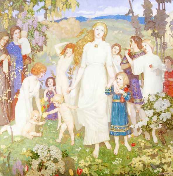 The Coming of Bride Oil Painting by John Duncan