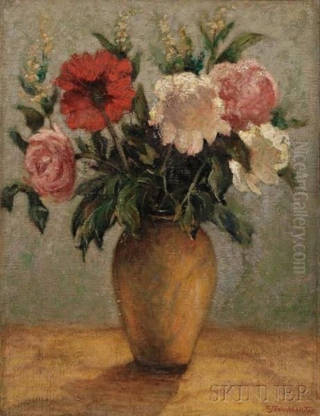 Still Life With Peonies by Stanley Grant Middleton