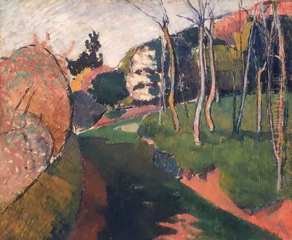 Landscape, Saint-Briac, 1889 Oil Painting by Emile Bernard