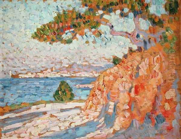 Paysage du Midi, c.1910 Oil Painting by Theo van Rysselberghe