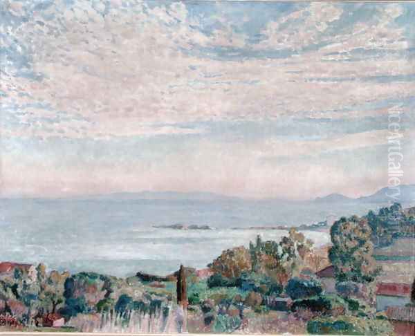 La Baie de St. Clair, 1923 Oil Painting by Theo van Rysselberghe