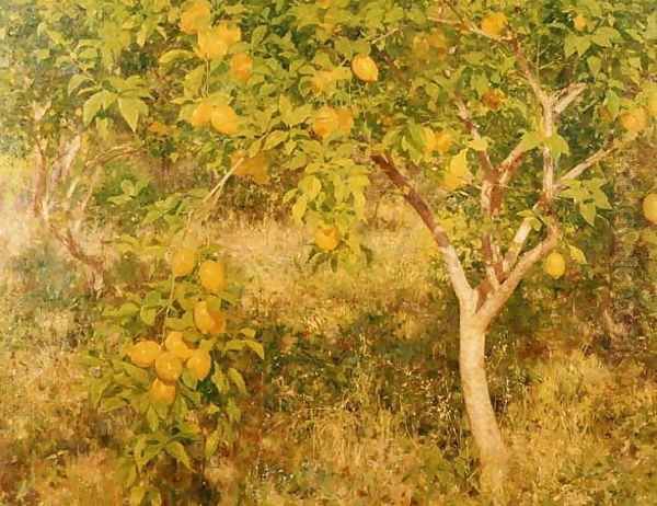 The Lemon Tree, 1893 Oil Painting by Henry Scott Tuke