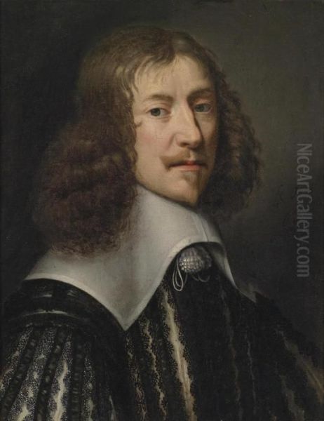 Portrait Of A Gentleman Oil Painting by Daniel Ii Mytens