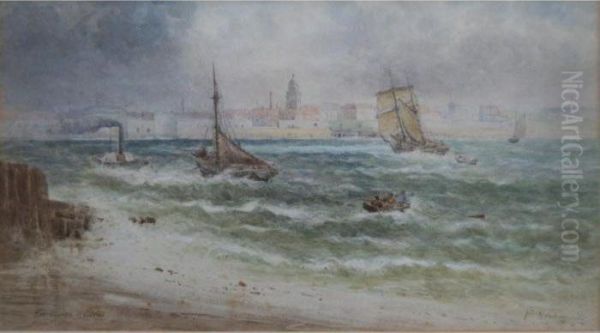 Portsmouth Harbour Oil Painting by Philip Norman