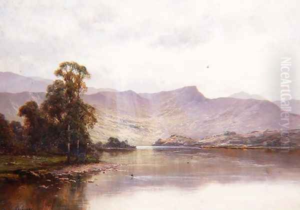 Rydal Water 40.7x55.8 Oil Painting by Alfred de Breanski