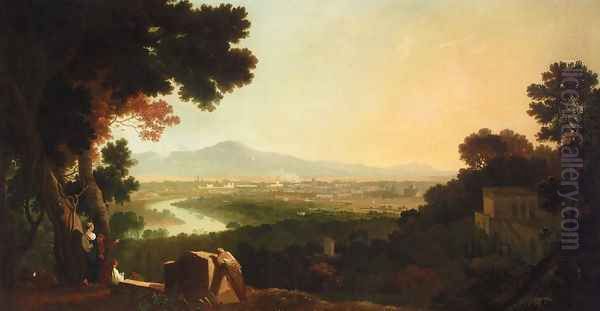 St. Peter's and The Vatican from the Janiculum Oil Painting by Richard Wilson