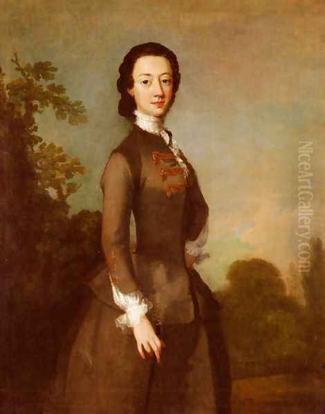 Portrait Of A Lady, Possibly A Member Of The Foley Family Oil Painting by Richard Wilson