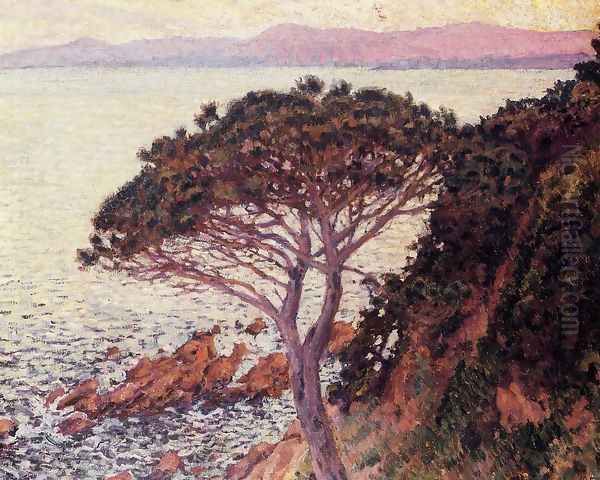 Sunset Oil Painting by Theo van Rysselberghe