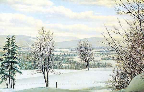 Near Lake Placid, Andirondack Mountains, New York Oil Painting by Levi Wells Prentice