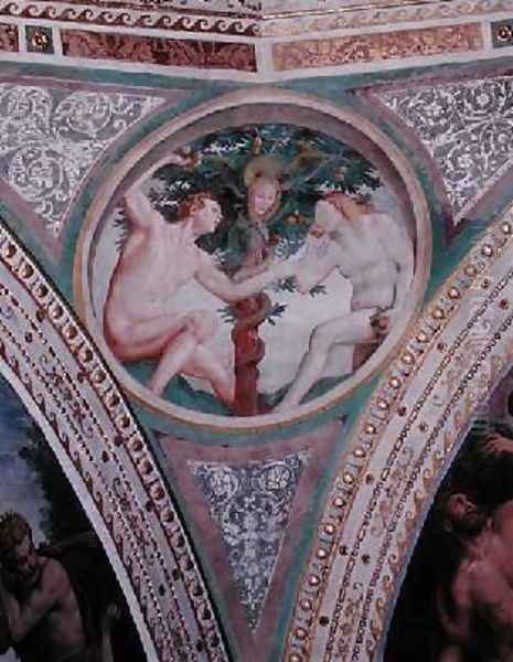 Original Sin from the pendentive of the dome 1532-36 Oil Painting by Bernardino Luini