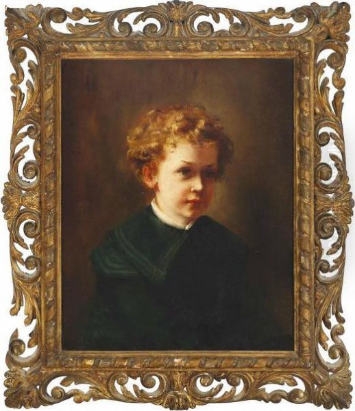 Portrait Of Charles Powell, Half-length Oil Painting by Henry Wyndham Phillips