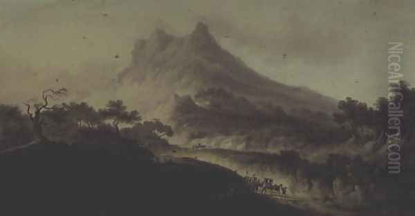 Mount Etna, Sicily Oil Painting by Frederick Calvert