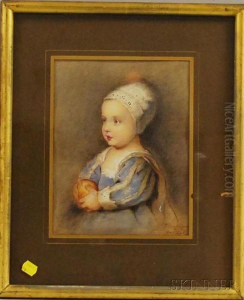 Portrait Of The Children Of Charles Ii Oil Painting by Eugenia Pignet