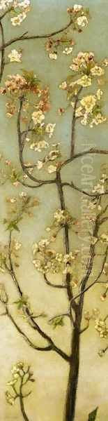 Blossoming White Branches Oil Painting by Charles Caryl Coleman