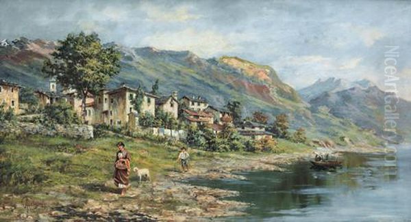 Paese Lungo Il Fiume by Adolfo Polaroli