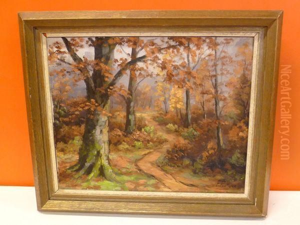 Sous-bois Oil Painting by Fernand Ponthier