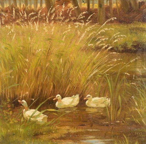 Nature Sketch Oil Painting by Paul Preyer