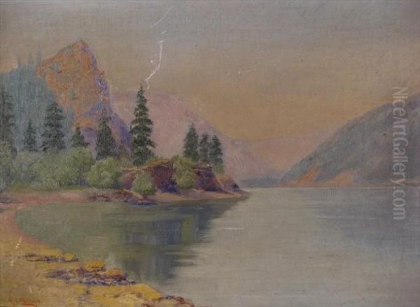 Mitchell Point, Columbia River Gorge Oil Painting by James Fulton Pringle