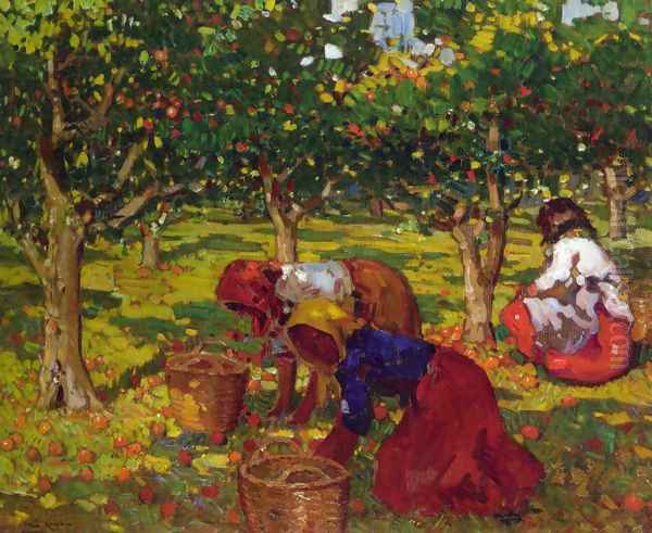 The Orange Harvest Oil Painting by Alberto Pla y Rubio