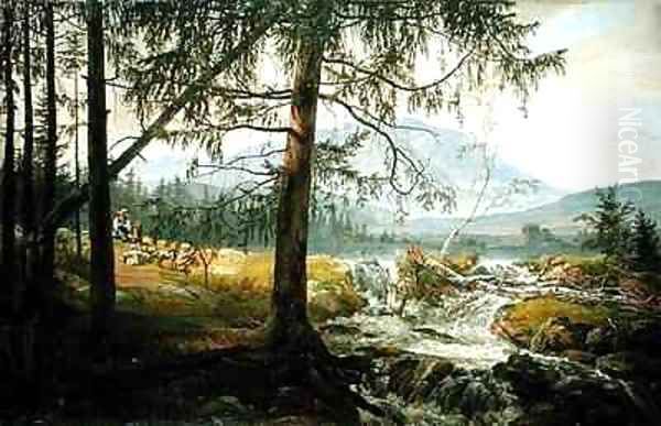 Northern Landscape Oil Painting by Johan Christian Clausen Dahl