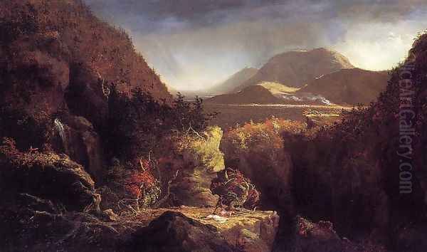 Landscape with Figures; Oil Painting by Alexander Helwig Wyant