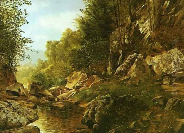 In the Catskills Oil Painting by Alexander Helwig Wyant