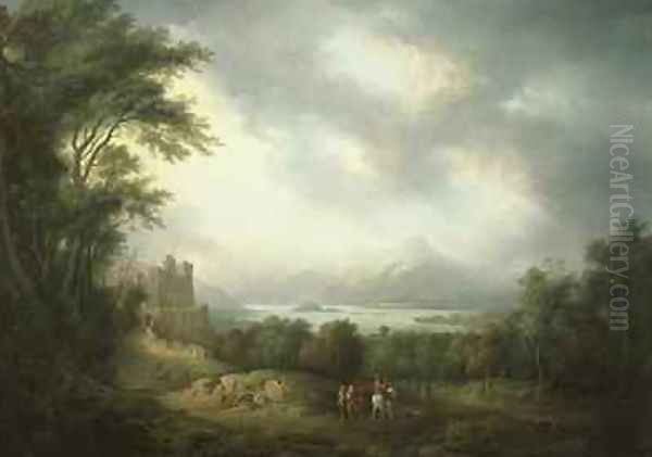 View of Loch Lomond Oil Painting by Alexander Nasmyth