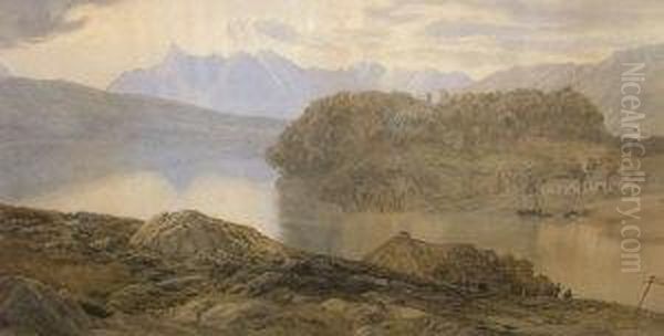 Loch Portree, Isle Of Sky Oil Painting by John Charles Robinson