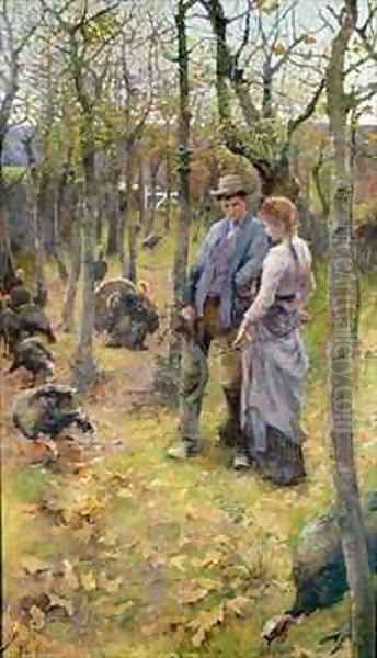 The Edge of the Woods Oil Painting by Elizabeth Stanhope Forbes