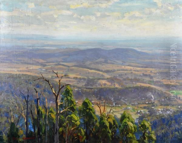  valley Vista, Victoria  Oil Painting by William Rowell