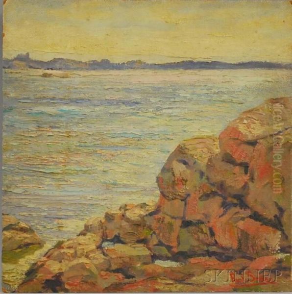 Coastal View Oil Painting by Paul Saling