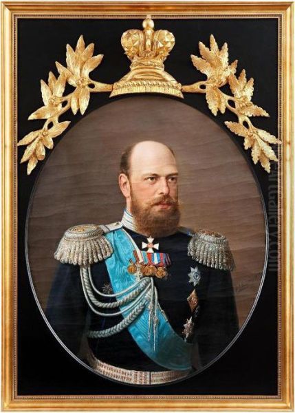 Alexander Iii Oil Painting by Nikolai Gustavovich Schilder