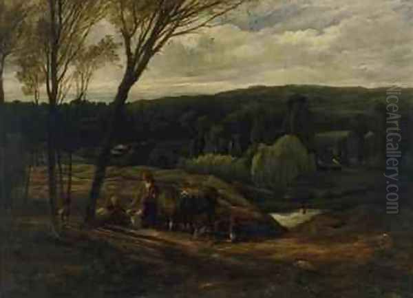 The Bird Catcher A Scene from Nature 1814 Oil Painting by John Linnell